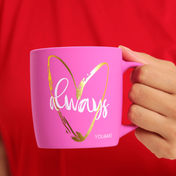 Perfect Dealz Romantic Ceramic Couple Mugs 300ml