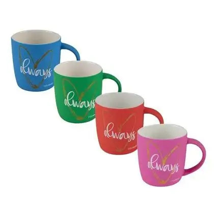 Perfect Dealz Romantic Ceramic Couple Mugs 300ml