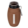 Rugby-Shaped Sports Water Bottle made of BPA-free silicone, 600ml, perfect for sports and outdoor activities.