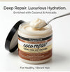 Nourishing Coconut Oil Hair Conditioner for deep repair and luxurious hydration with coconut and avocado.
