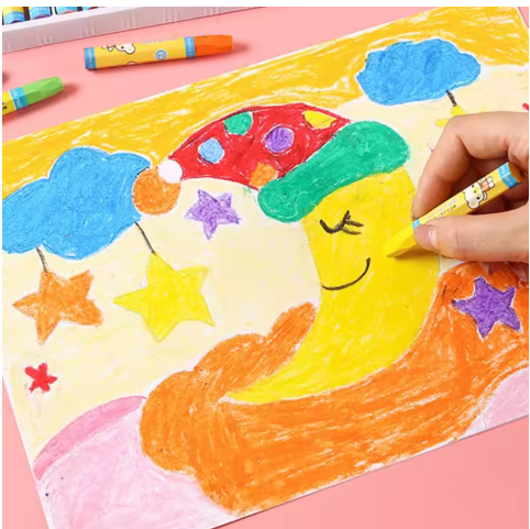 18 Color Washable Hexagonal Crayons