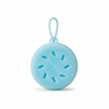 Silicone Care Hair Silicone Scalp Massager in blue color with a hanging loop for convenient storage.