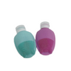 Silicone Travel Bottles Set 90ml 4 pack featuring two bottles in teal and purple, perfect for travel and toiletries.