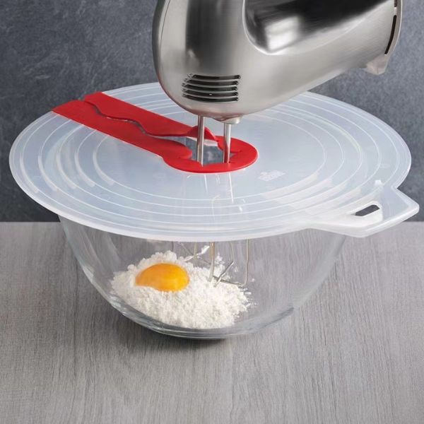Silicone Anti-Splatter Mixing Lid for Bowls