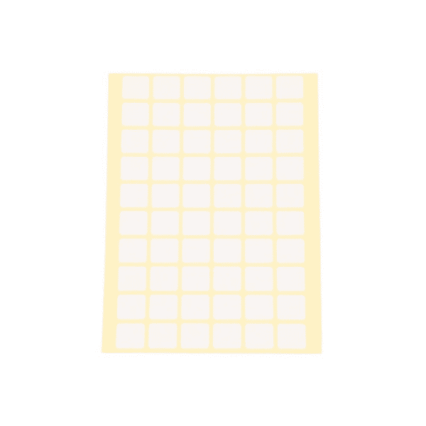 Perfect Dealz Small Rectangular Paper Labels – 1.4 × 1.6cm Sheet Stickers