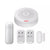 Smart Wifi Home Alarm System Kit with sensors and remote controls for home security and smart monitoring.