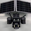 Perfect Dealz Solar-Powered 8MP Outdoor Dome Security Camera with Multi-Lens View