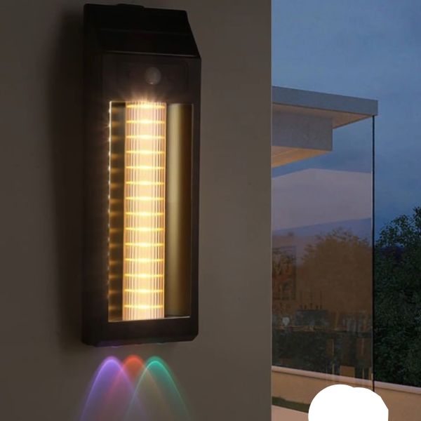 Solar-Powered Outdoor Wall Light – Waterproof LED with Sensor
