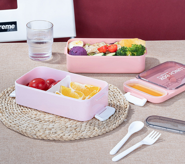Stackable 800ml Two-Compartment Lunch Box | Perfect Dealz