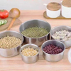 Stainless Steel Food Storage Jar Set – 5-Piece Fresh-Keep Crisper
