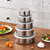 Stainless Steel Food Storage Jar Set – 5-Piece Fresh-Keep Crisper