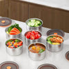Perfect Dealz Stainless Steel Meal Prep Snack Containers with Silicone Lids