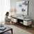 Stylish Modern Marble-Top TV Stand with Ample Storage