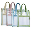 Transparent File Bag Document A4 Large available in four colors, ideal for organizing and protecting documents.