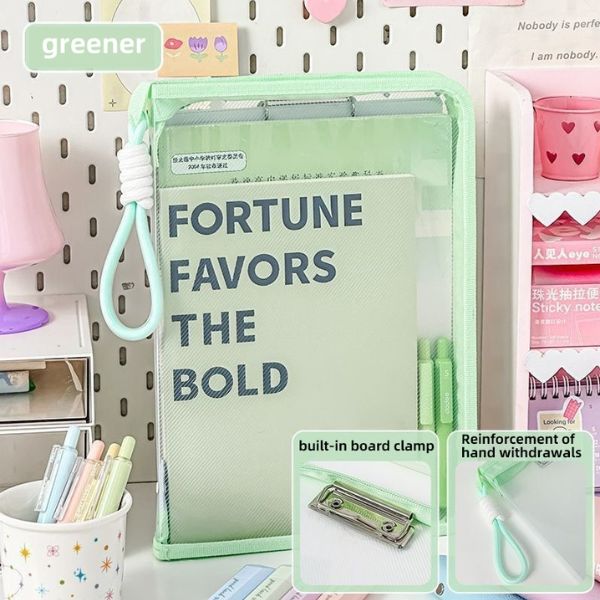 Transparent Handheld File Folder