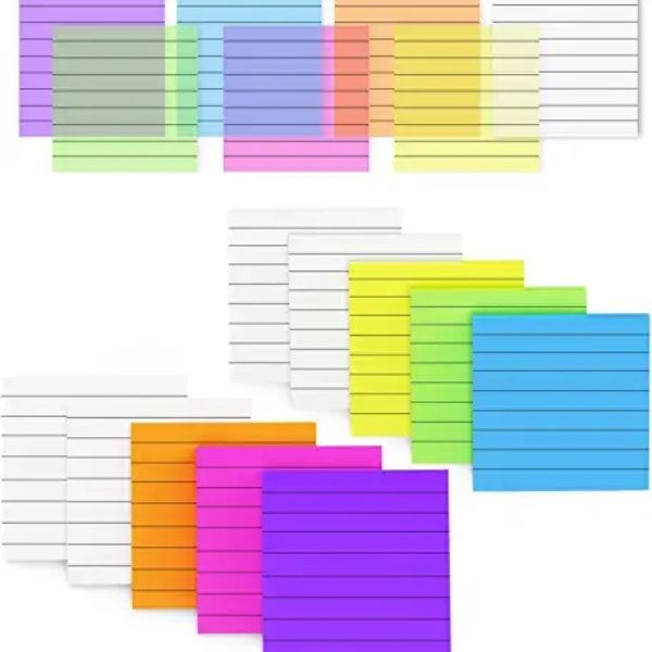 Transparent Lined Sticky Notes