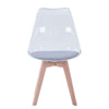 Perfect Dealz Transparent Acrylic Chair with Solid Wood
