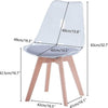 Perfect Dealz Transparent Acrylic Chair with Solid Wood