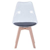 Perfect Dealz Transparent Acrylic Chair with Solid Wood