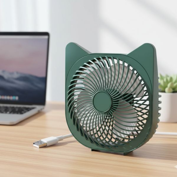 Perfect Dealz USB Mini Cat-Ear Desk Fan