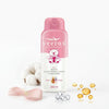 Vitamin E Enriched Baby Body Cream in a pink bottle with a cute bear design and moisturizing ingredients.