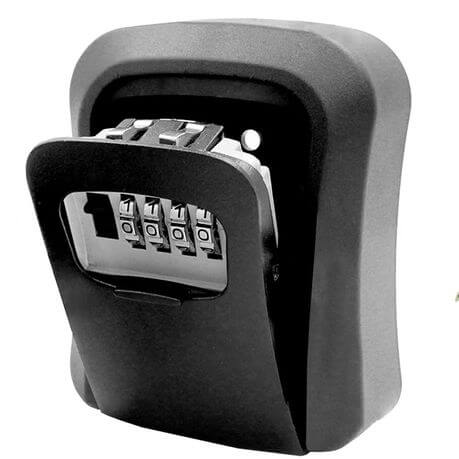 Wall Mounted Aluminium Key Lock Box with resettable combination lock for secure key storage.