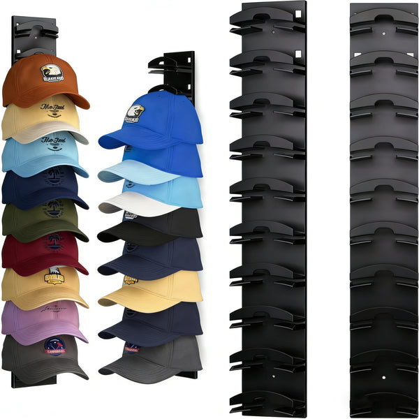 Perfect Dealz Wall-Mounted Multi-Tier Cap & Hat Storage Rack