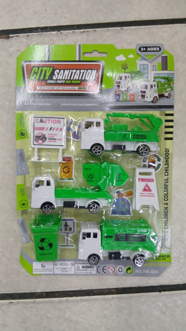 City Sanitation Toy Truck Play Set