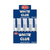 White Craft Glue with Brush Applicator 40g – All‑Purpose Adhesive pack with 24 units in blue and white design.