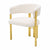 White Gold Dinner Chair