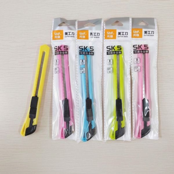 Wholesale Powerlift Small DIY Utility Knife in various colors, ideal for cutting tasks and DIY projects.