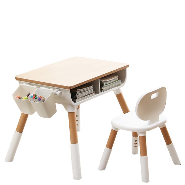 Wooden Kids Study Desk and Chair Set