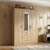 3-Door Mirrored Bedroom Wardrobe with Drawers featuring a stylish wood-effect finish and practical storage solutions.