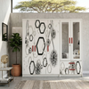 5 Door Marble Finish Wardrobe with Mirrors