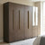 4 Door Wardrobe with Mirror and Drawers showcasing sleek design and ample storage options.