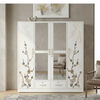 Multi Variant 4 Door Wardrobe with Mirrors and Drawers