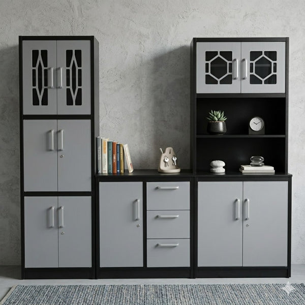 Solid Wood Kitchen Storage Cabinet ST816-3