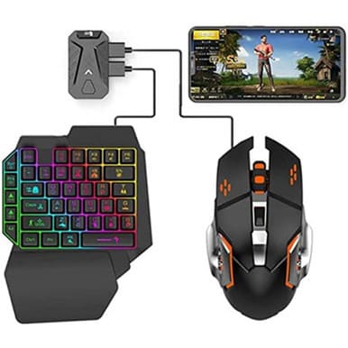 Perfect Dealz 4 in 1 Keyboard and Mouse Combo for FPS Mobile Games