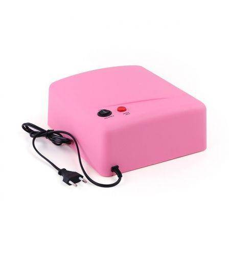 36W Mini UV Gel Curing Lamp in pink, a compact device for curing gel nails at home.