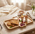 Bamboo 3 Section Rectangular Breakfast Serving Plate