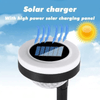 Intelligent Solar Garden Light with solar charger and high power solar charging panel for efficient outdoor illumination