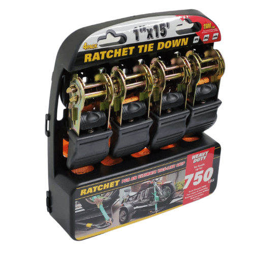 Perfect Dealz 4-Pack Heavy-Duty Ratchet Straps