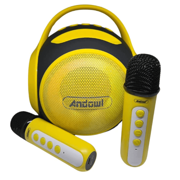 Perfect Dealz Portable Karaoke Speaker Set with Dual Mini Microphones