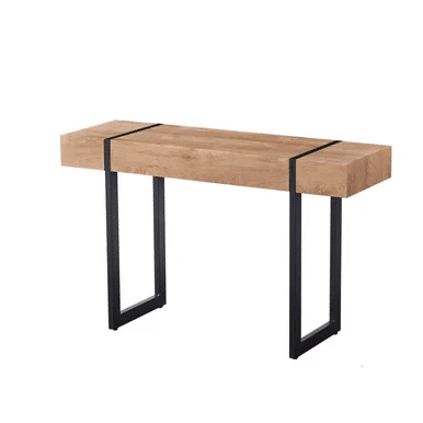 Perfect Dealz Wood and Metal Rectangular Coffee Table