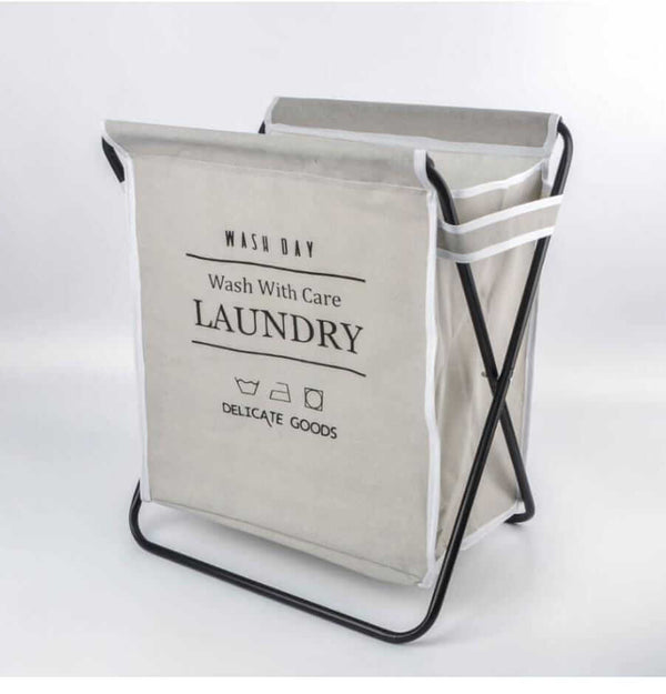 Steel Frame Collapsible Laundry Hamper Wash Day Laundry Basket image 4