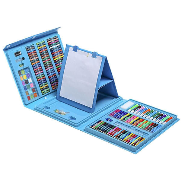 Perfect Dealz Childrens 208 Pieces Painting Brush Set With Drawing Board