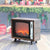 Perfect Dealz Retro Tv Design Light Flame Electronic Fireplace