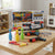 Police Blaster Pretend Play Toy Set for Kids displayed on a table with colorful accessories and blasters.