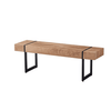 Stylish Wooden Rectangular Console Table with a wooden surface and metal frame, ideal for living rooms and offices.