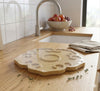Scalloped Bamboo Serving Tray